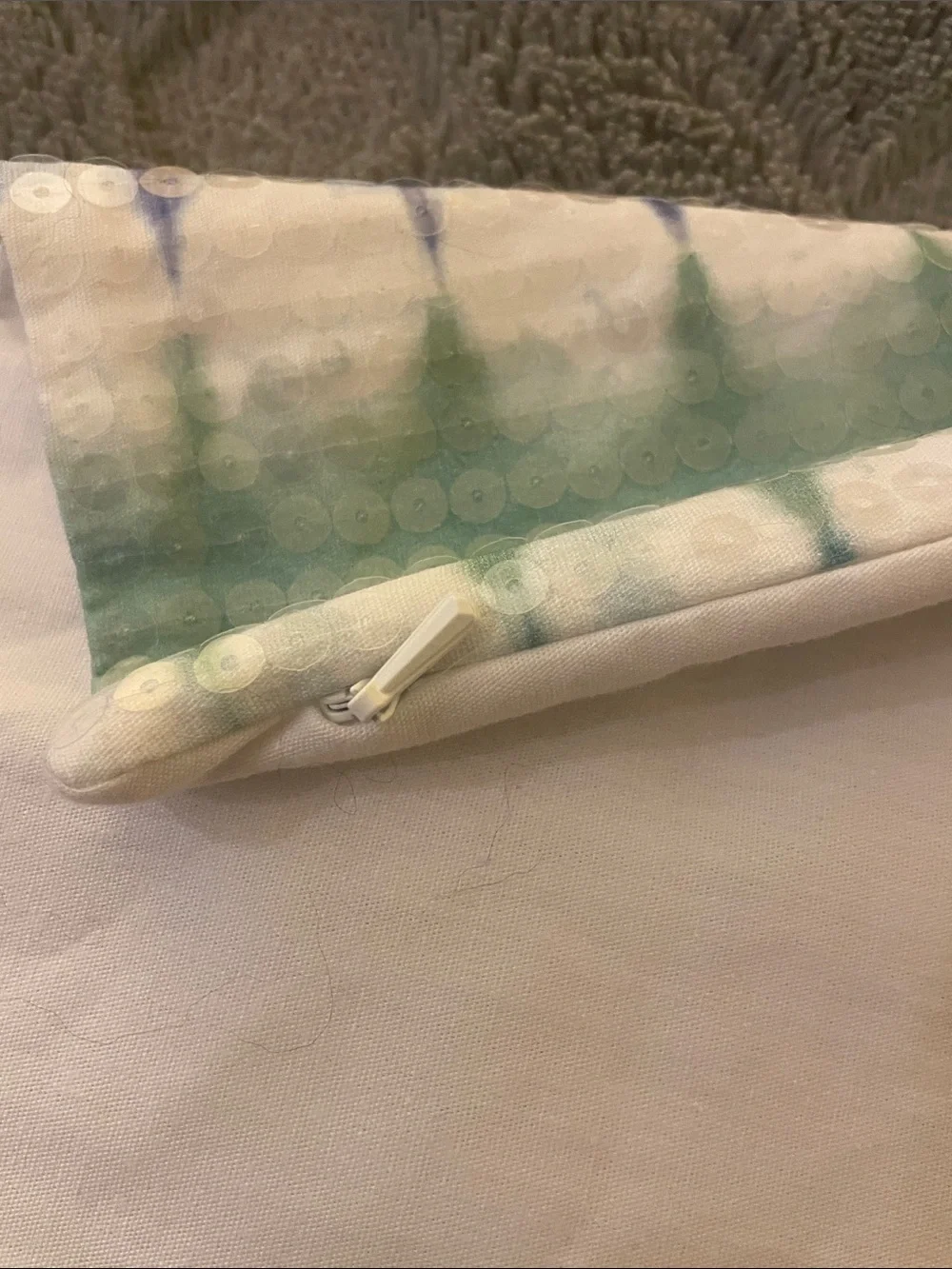 Pottery Barn Teen Tie Dye Sequin Pillow Sham 12 X 24
